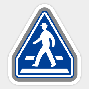 Japanese Pedestrian Crossing Sign Sticker